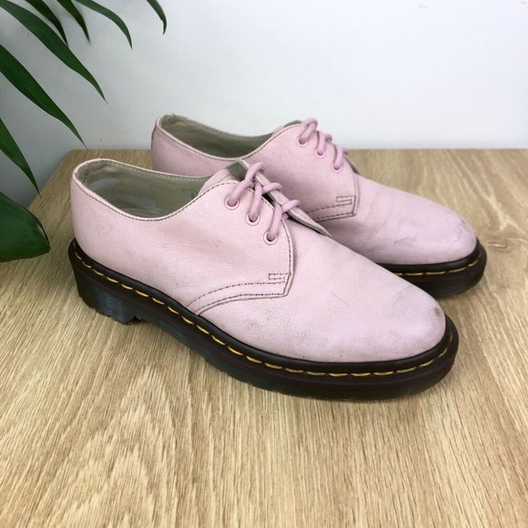 Dr. Martens Shoes - Dr. Martens Low Pastel Pink 1461 Oxford Shoes Size 37 Leather Lace Up Doc Martin